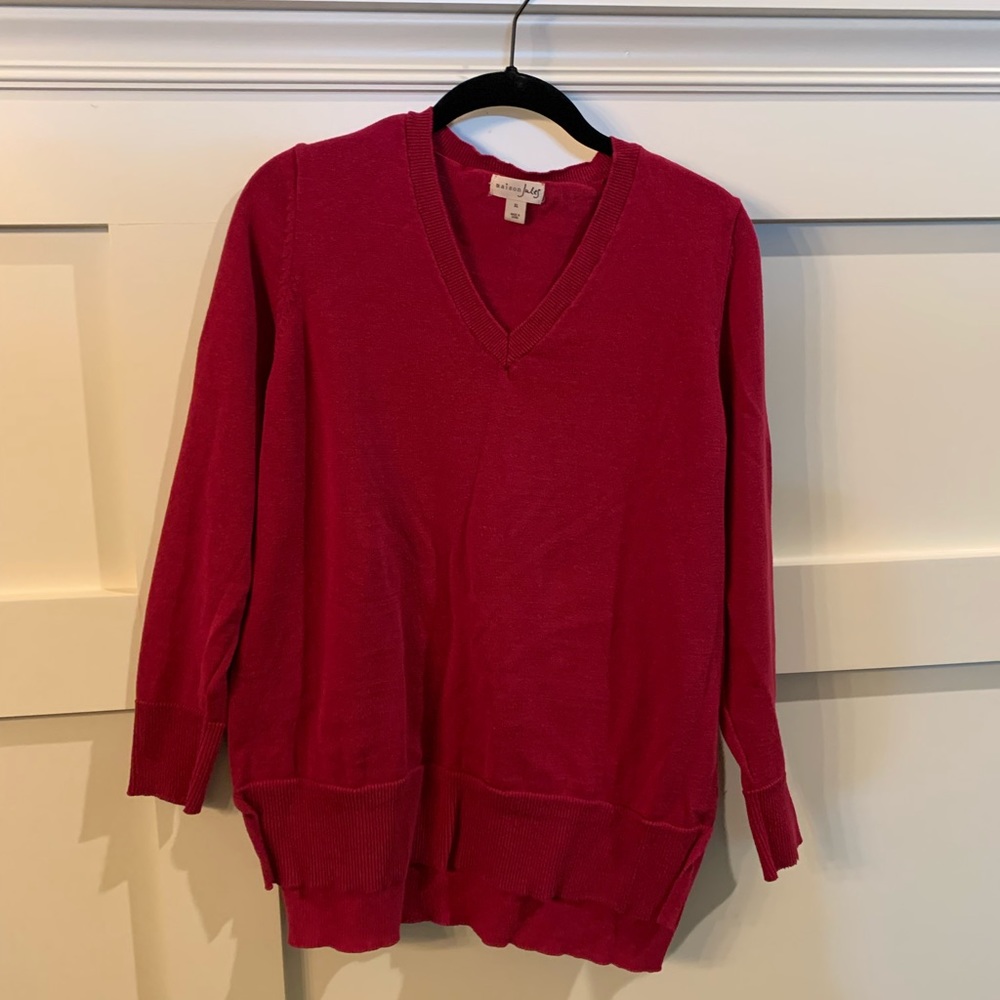 Madison Jules V-Neck Lightweight Sweater (XL)